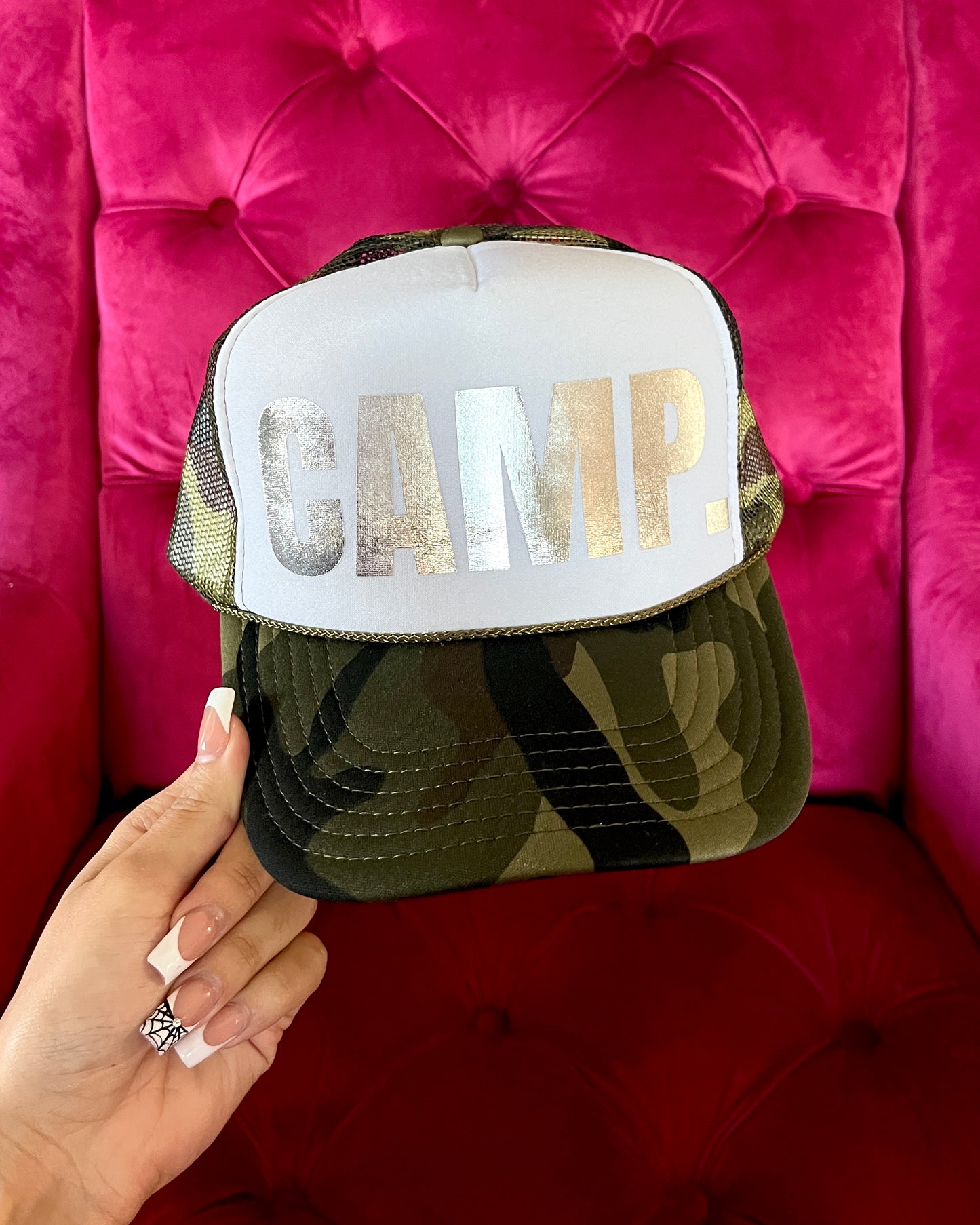 Trucker Hat - Camo/Chrome