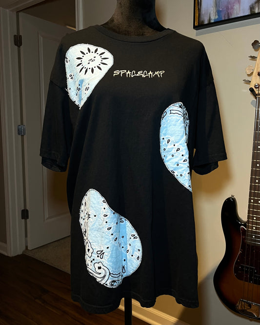 Bandana Patch T-Shirt - Blue