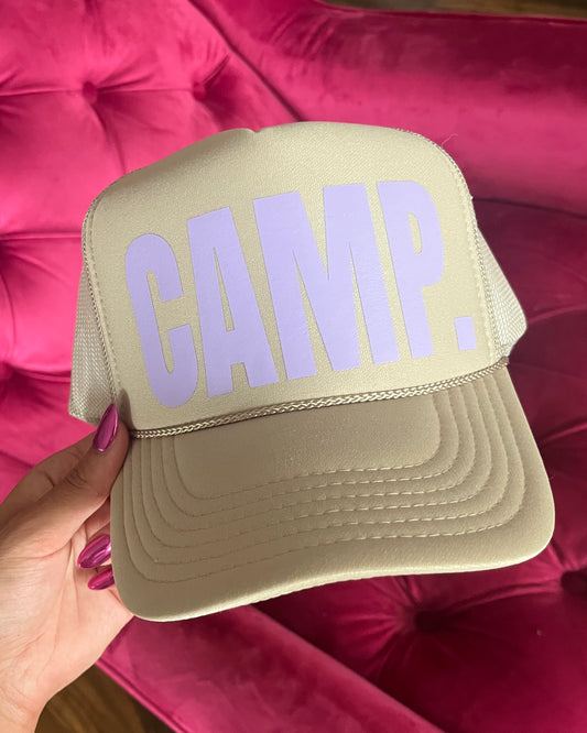 Trucker Hat - Lilac/Tan