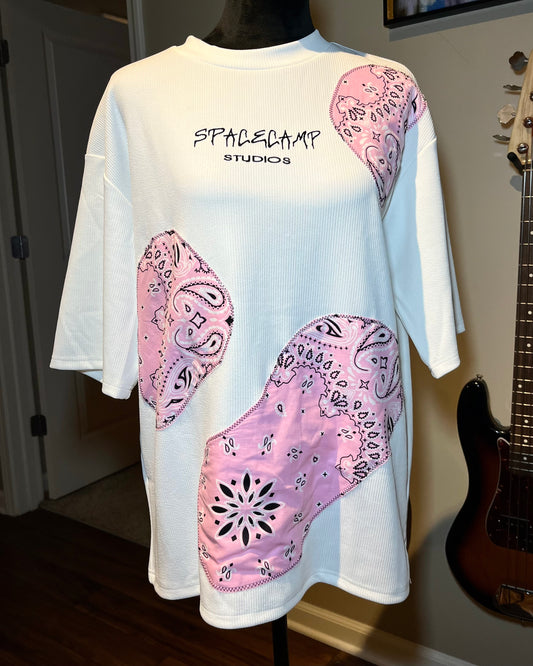 Bandana Patch T-Shirt - Pink
