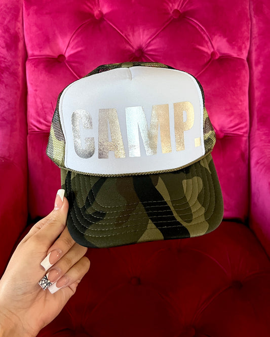 Trucker Hat - Camo/Chrome