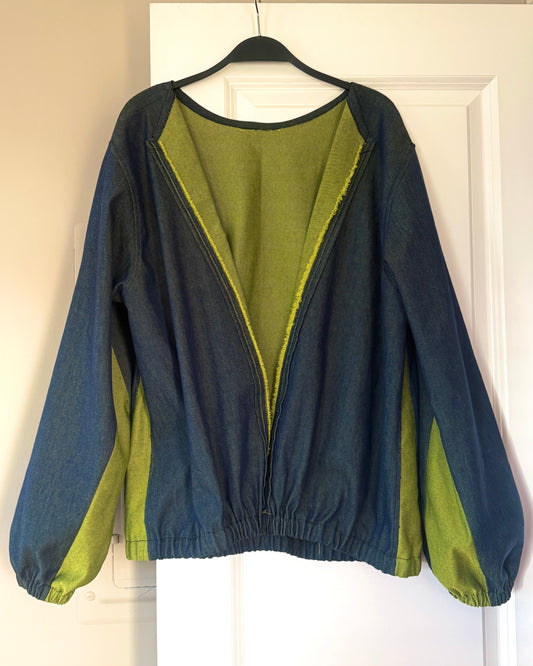 Duo Denim Bomber Jacket