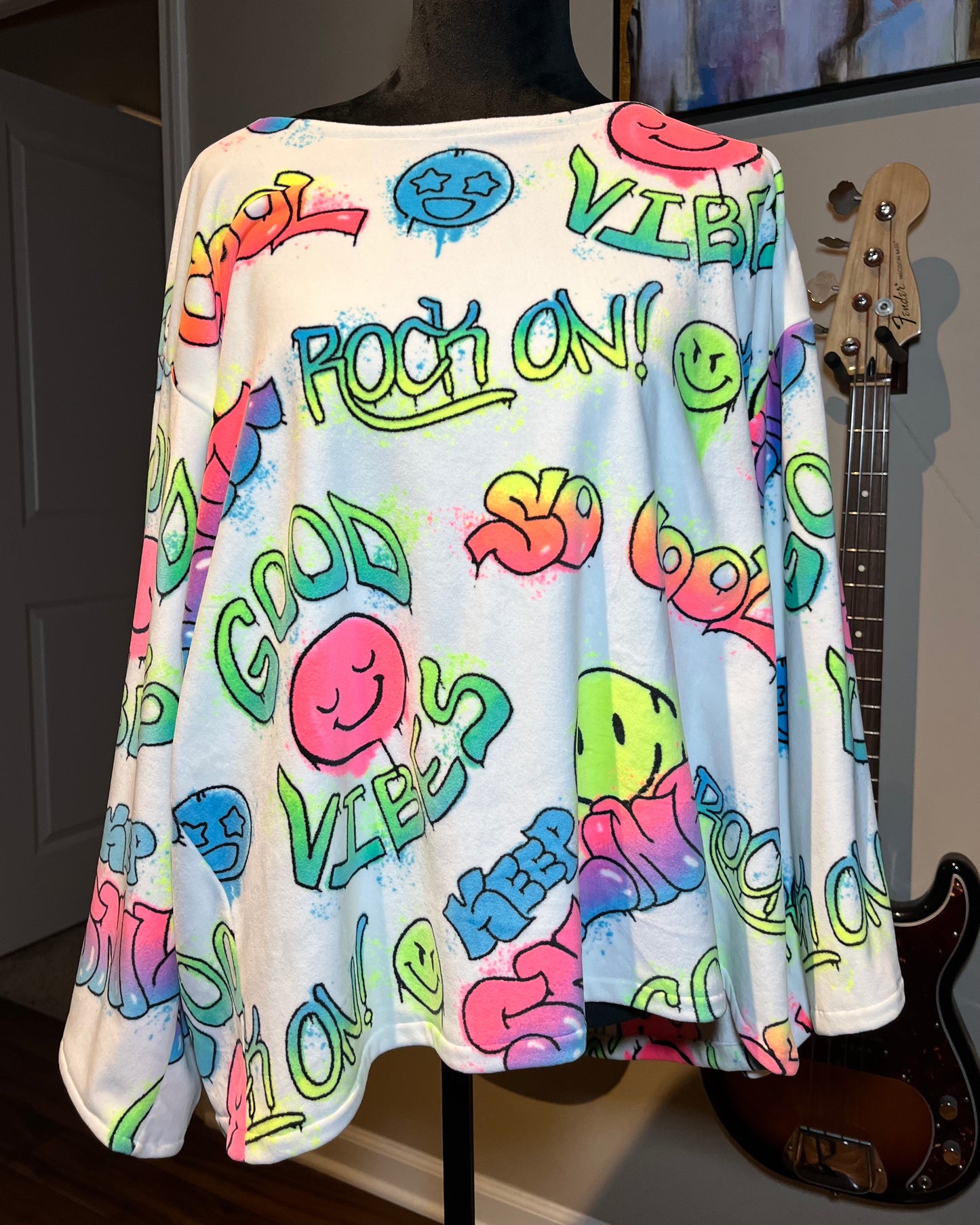 Graffiti Fleece Sweater