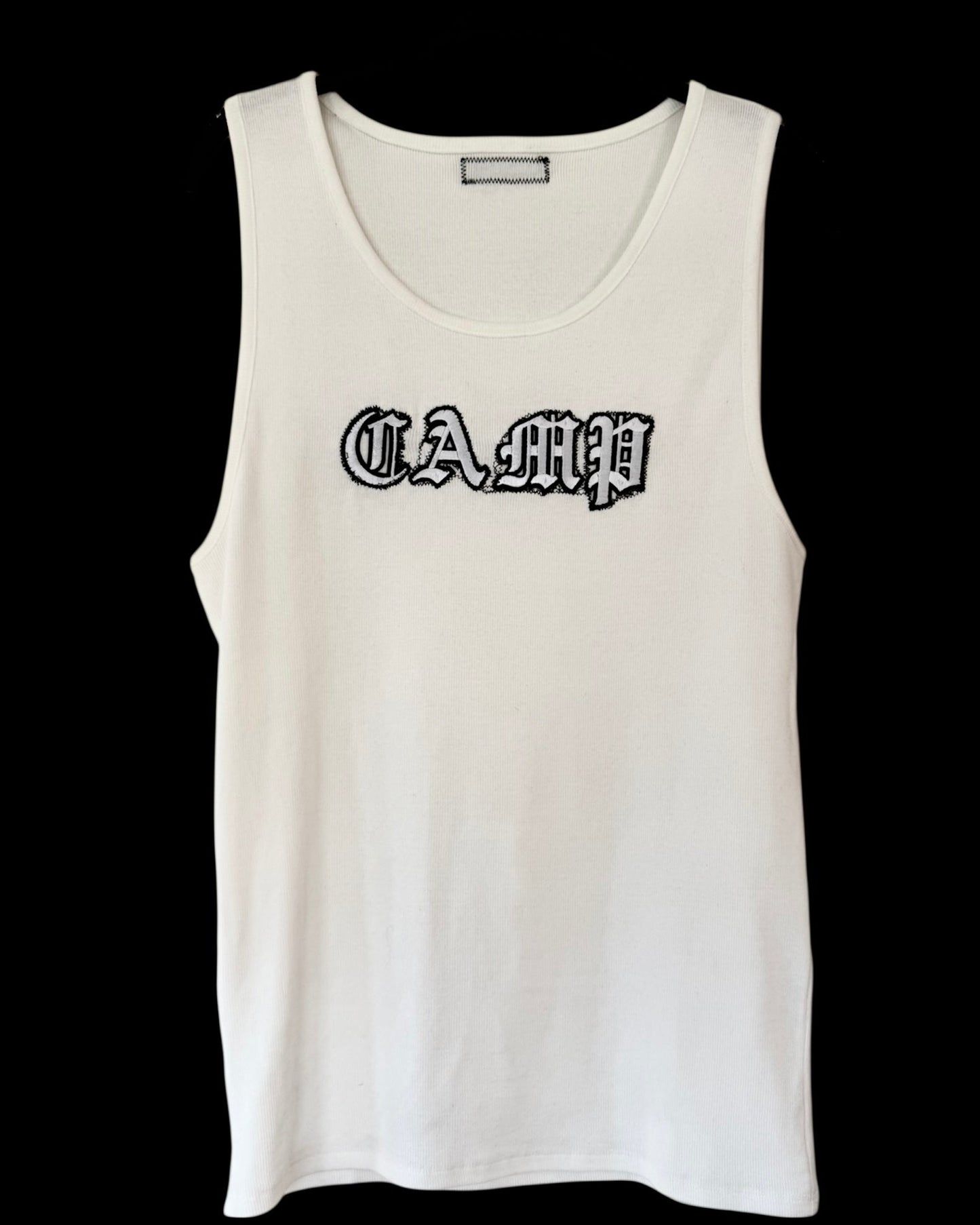 Gothic Letter Tank – White