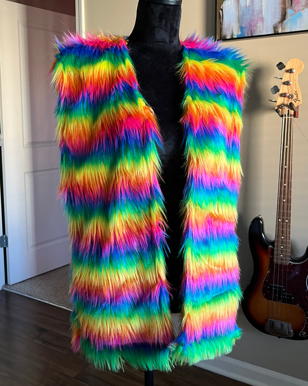 RAINBOW FUR VEST