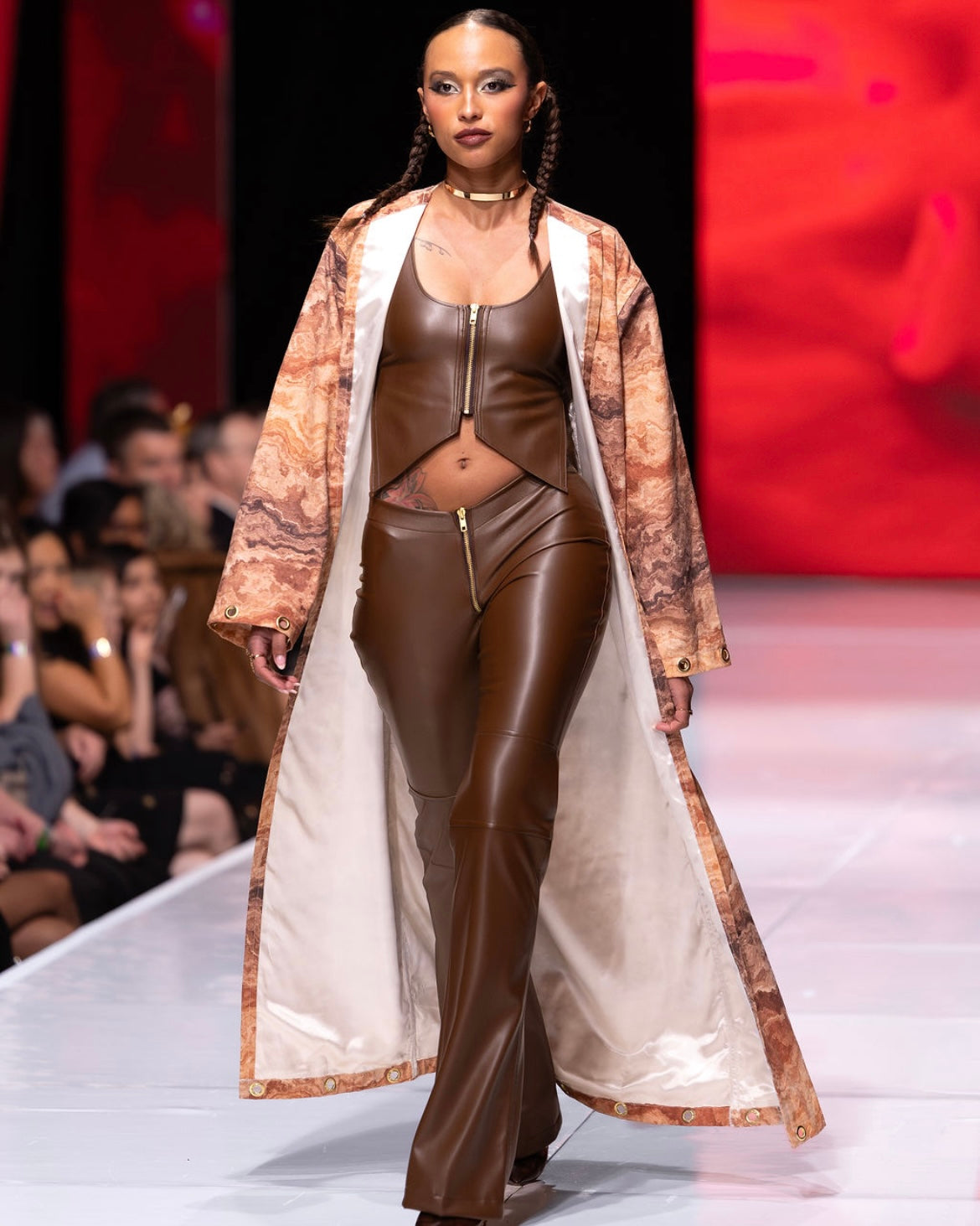 Pleather Flare Pants