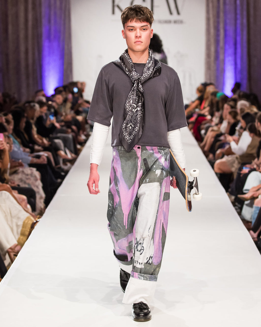 Pink Graffiti Denim Pants