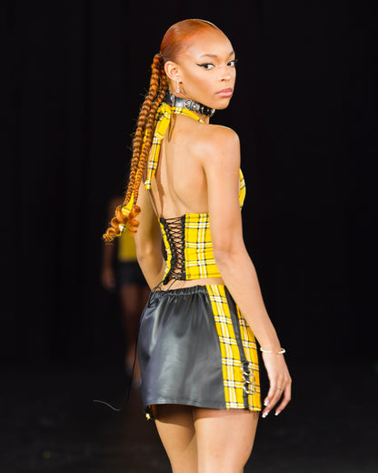 Plaid Corset Top